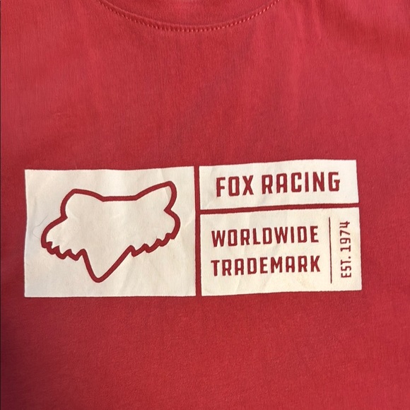 Fox Red Muscle Tee Sleeveless Relaxed Fit - Picture 4 of 5